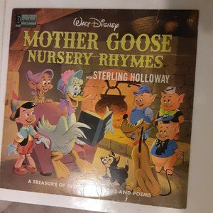 1964 Vintage Walt Disney's Vinyl LP-MOTHER GOOSE NURSERY RHYMES w/Sterling Holl.